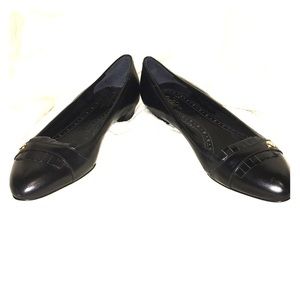 Brooks Brothers Black Flats sz 8